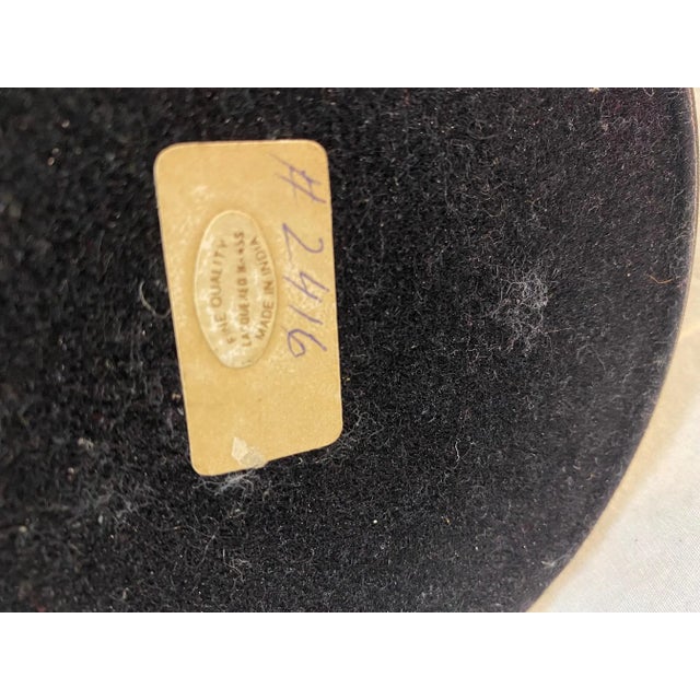 Glass Hurrricane With Gold Base For Sale - Image 9 of 13