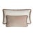 Couple Happy Pillow in Beige and White Velvet with Fringes from Lo Decor, Set of 2 For Sale - Image 9 of 9