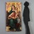 Oil on poplar panel depicting the Madonna Enthroned, a work attributed to the Central Italian School of the late 16th and...
