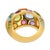 Metal 1990s Seaman Schepps 13.00 Carat Gemstone 18k Yellow Gold Antibes Ring, Size 6 For Sale - Image 7 of 8