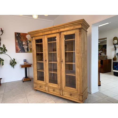 Rustic Display Cabinet in Natural Wood For Sale - Image 16 of 18