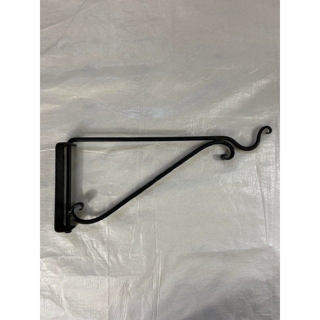 Vintage Wrought Iron Swivel Wall Hook For Sale - Image 6 of 6