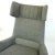 Wood Monumental Grey Austrian Mid-Century Wingback Armchair by Oswald Haerdtl For Sale - Image 7 of 13