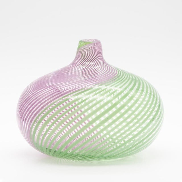 Postmodern Handblown Glass Vase by Mario Colelli & Hertha Bengtson for Rosenthal, 1980s For Sale - Image 3 of 11