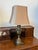 Brass Vintage Stiffel Turned Brass Table Lamp For Sale - Image 8 of 12