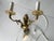 Metal Vintage Rococo Two-Arm Wall Lamp in Brass from Polam-Meos For Sale - Image 7 of 10