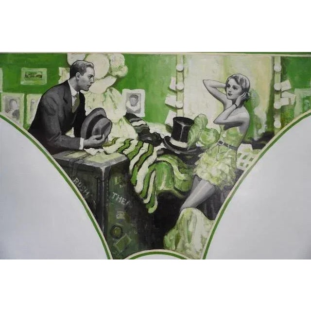 Oil on Canvas. Measures 41 1/2" x 30 1/2". Recently relined and cleaned. The American genius for visual storytelling was...