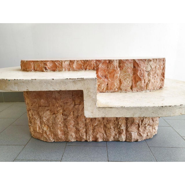 1980s Vintage Coffee Table in Mactan Stone by Magnussen Ponte, 1980s For Sale - Image 5 of 14