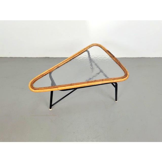 Vintage Rattan Coffee Table attributed to Dirk Van Sliedregt for Rohé Noordwolde, 1960s For Sale - Image 6 of 11