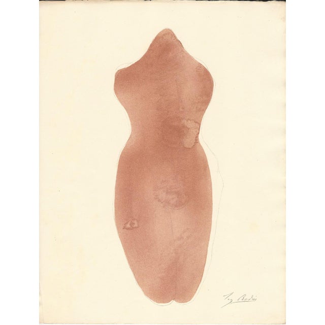 Rodin, Nude, Frontispiece of Le Jardin des Supplices, 1902, Original Lithograph For Sale - Image 8 of 8