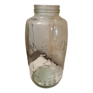 Vintage 5 Gallon Glass Mason’s Jar Eagle Star