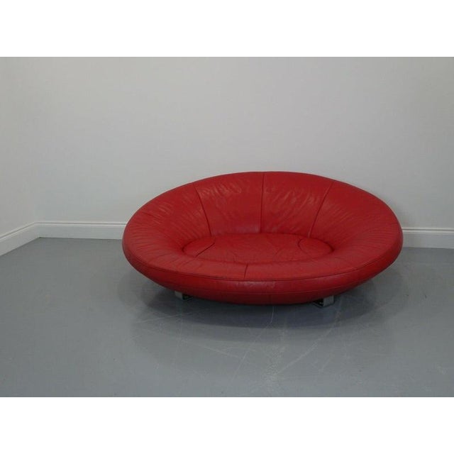 DS-152 Lounge Sofa in Classic Red Leather from de Sede For Sale - Image 3 of 7