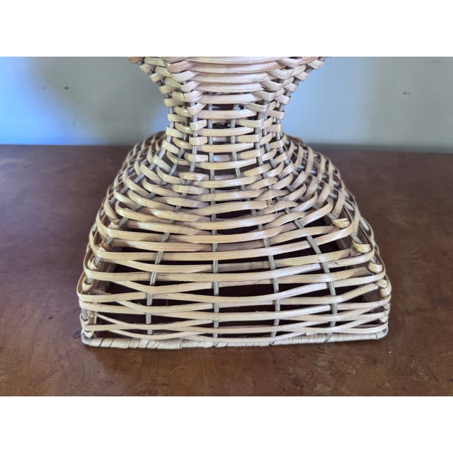 Pair of Large Vintage Wicker Urns For Sale - Image 15 of 17