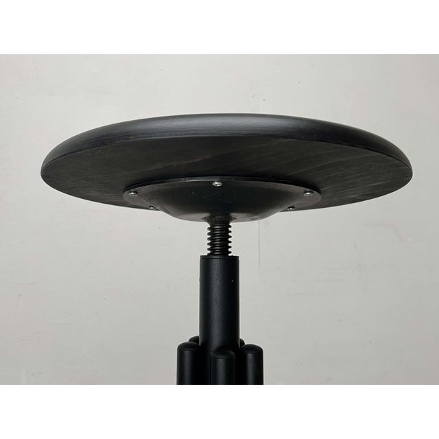 Mid-Century Modern German Industrial Swivel Stool from Lambert For Sale - Image 3 of 18