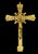 Antique French Gilt Bronze Altar Crucifix For Sale - Image 4 of 5