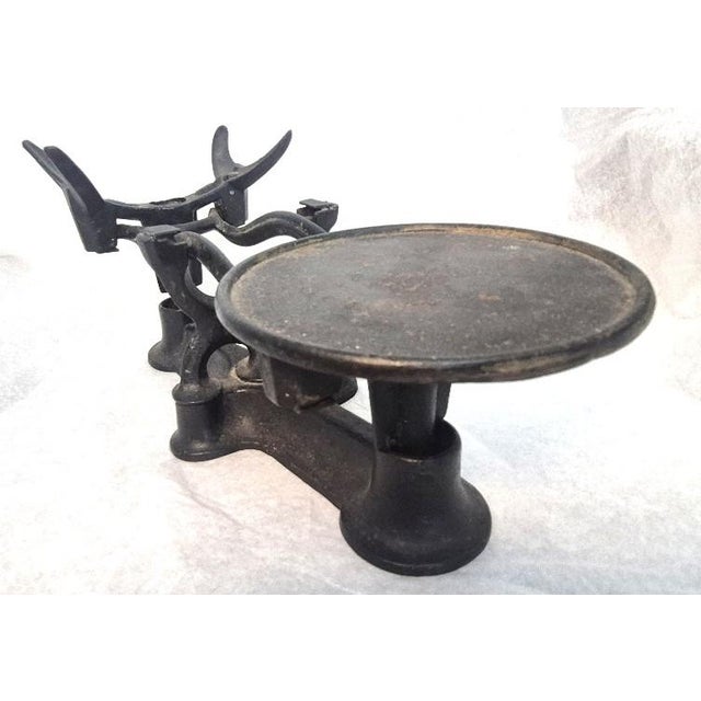 Early 20th Century Antique Cast-Iron Double-Pan Balance Scale For Sale - Image 5 of 5