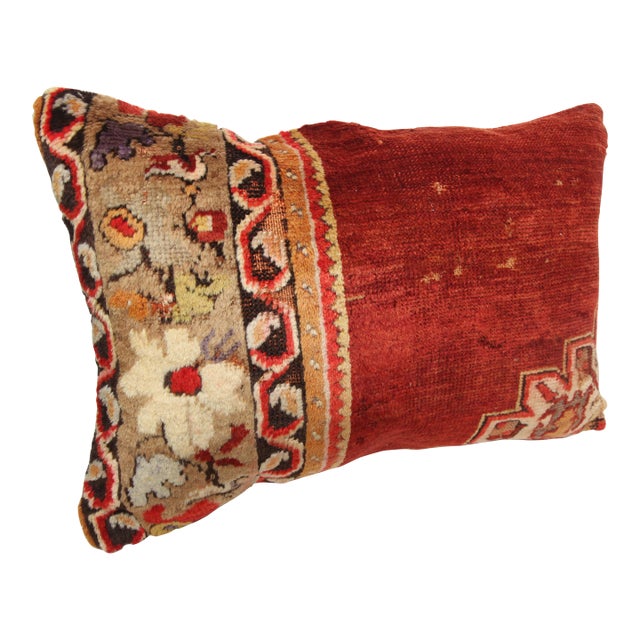 Vintage Rug Pillow Cushion Cover -16'' X 24'' For Sale