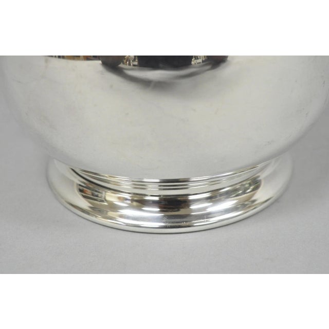 Metal Vintage n.s. Co Victorian Bulbous Silver Plated Lemonade Beverage Water Pitcher For Sale - Image 7 of 13