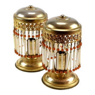 1930s Art Deco Table Lamps Set of Two For Sale