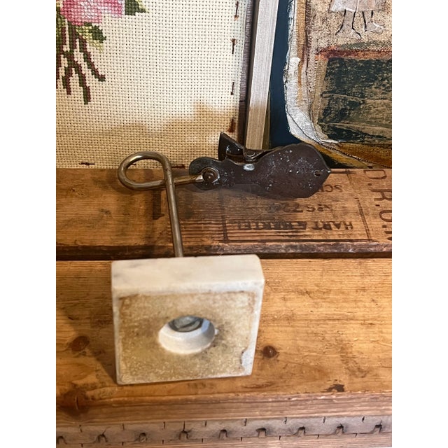 Brown Vintage Victorian Style Decorative Hand Clip With Stone Like Base For Sale - Image 8 of 8