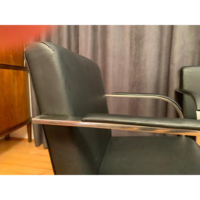 Black Brno Chairs in the style of Ludwig Mies Van Der Rohe, 1980s, Set of 4 For Sale - Image 8 of 18
