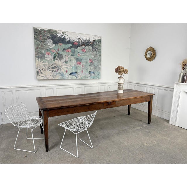 Farmhouse Table in Oak, 19th Century For Sale - Image 6 of 9