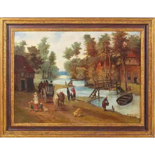 European School Artist, Bruchel, Oil on Canvas, Framed For Sale