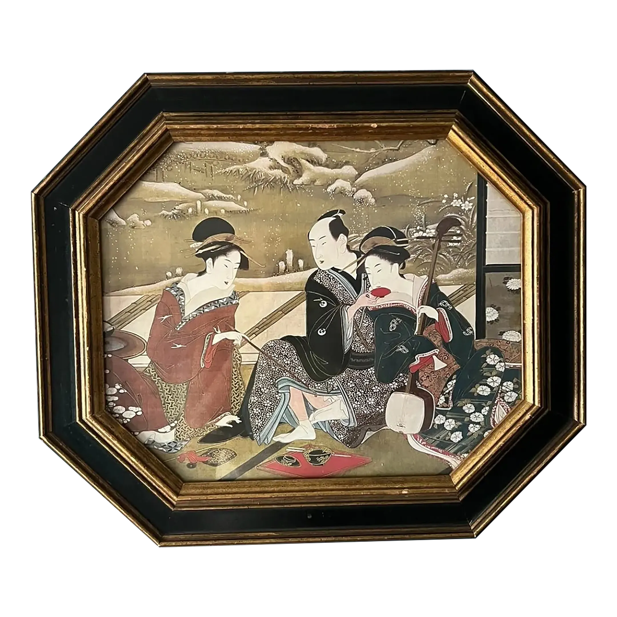 1960's Japanese Print Wall Art | Chairish