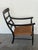 Wood English Regency Style Crackle Finish Chinoiserie & Classical Stenciled Rush Seat Armchair For Sale - Image 7 of 12