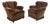 Italian Art Deco Lounge Chairs in Brown Velvet, 1930s, Set of 2 For Sale