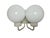 1970s Two-Armed Wall Lamp from Elmet Zabrze, 1970s For Sale - Image 5 of 10