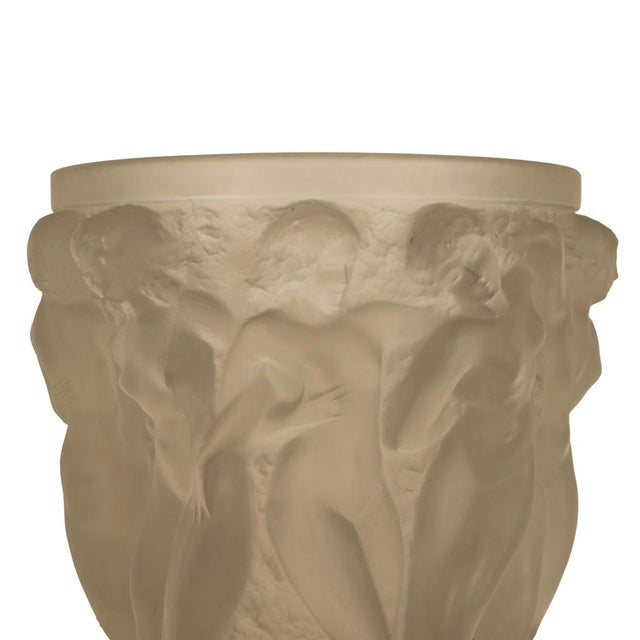 Rene Lalique Large Art Deco Opalescent Glass Crystal Vase Bacchantes Signed 1927 For Sale - Image 14 of 18