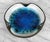 Mid-Century Blue Geode Pottery Centerpiece Cigar Ashtray - 10" For Sale - Image 4 of 7