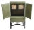 Vintage Display Cabinet With Woven French Panels — 20th Mid-Century For Sale