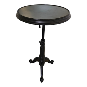 Restoration Hardware Cast Iron Adjustable Height Tilt Top Side Table Pedestal