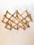 1960s Vintage Burnt Tortoise or Scorched Bamboo Collapsable 8 Bottle Wine Rack For Sale - Image 5 of 9