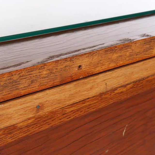 1910s Architectural Arts & Crafts Oak 5-Drawer Map Cabinet For Sale - Image 16 of 18