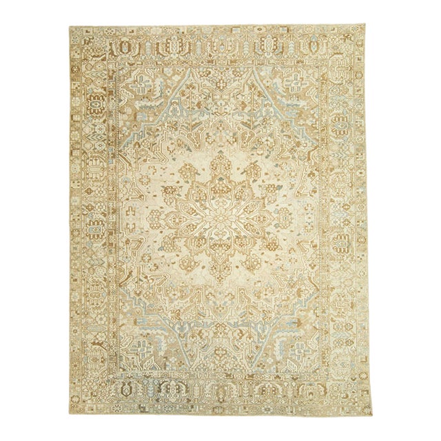 Persian Antique Rug 9'5" x 12'5" For Sale