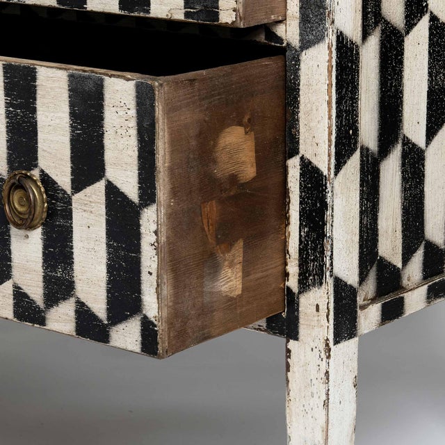 Wood Painted 2-Drawer Chest For Sale - Image 7 of 10