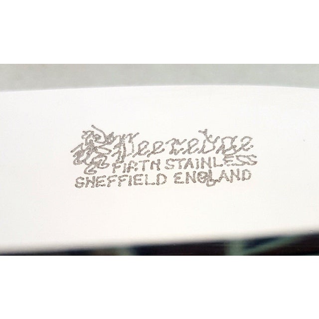 Vintage Deeredge Sert Firth Sheffield England Stainless Steel Carving Cutlery- 3 Pieces For Sale - Image 4 of 4