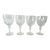 Contemporary Stuart Clear Crystal Wine Glasses Set of 4 For Sale