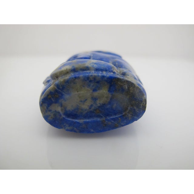 Gemstone Antique Chinese Blue Lapis Lazuli Carved Rabbit Snuff Bottle For Sale - Image 7 of 10