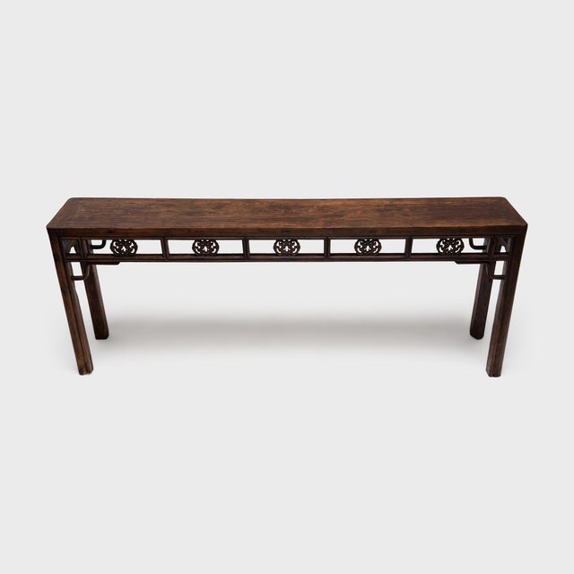 Chinese Dragon Flower Altar Console, C. 1850 For Sale - Image 4 of 6