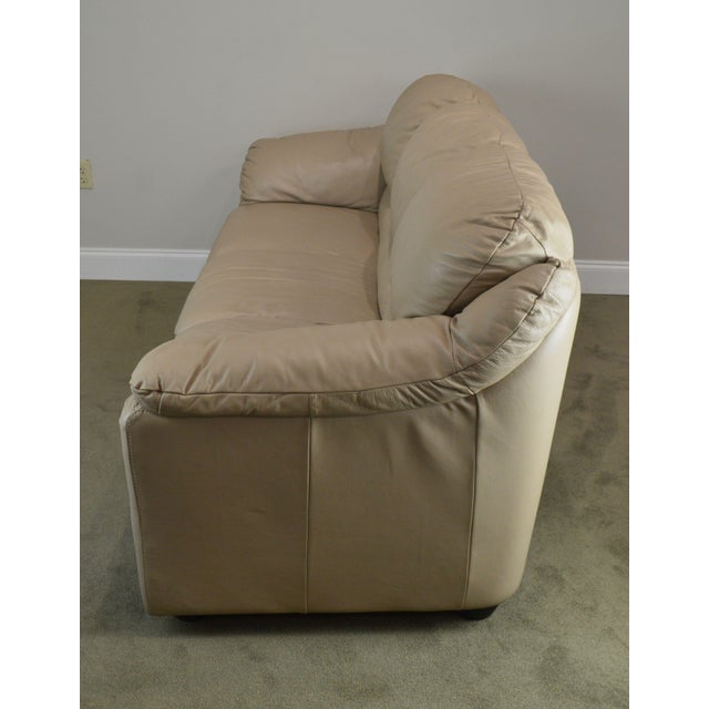 Natuzzi Italian Modern Leather Vintage Sofa Chairish