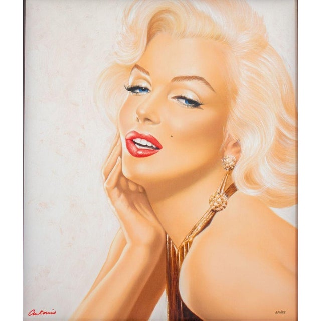 Antonio (American, XX-XXI) "Marilyn IV", Giclee in Colors on Canvas, signed in red ink lower left, marked "AP" for...