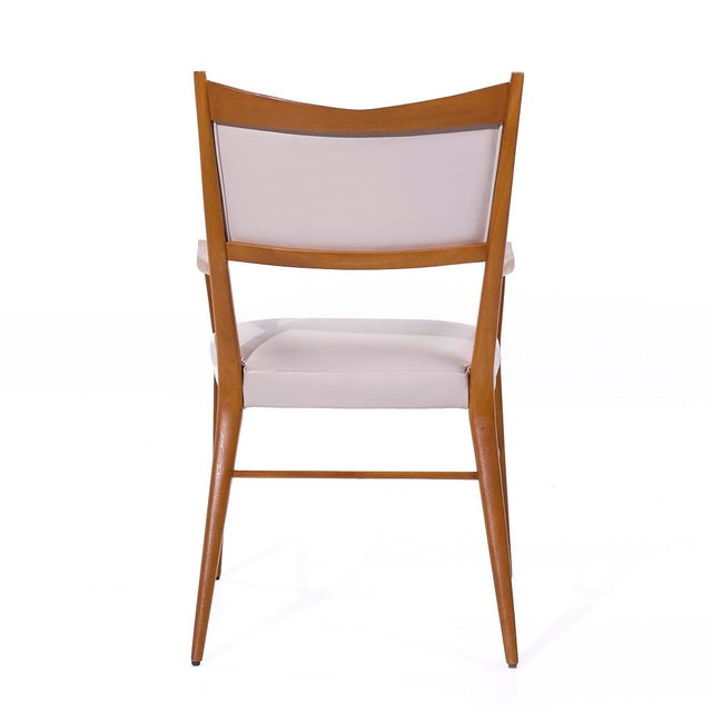 Paul McCobb for Calvin's Irwin Collection Mid Century Leather Dining Chairs - Set of 8 For Sale - Image 14 of 17