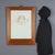 Mixed media (sanguine and pencil) on paper. Signed under the figure on the left. This is likely a study for a portrait. A...