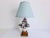Italian Mid 20th Century Italian Capodimonte Bouquet Lamp & Shade For Sale - Image 3 of 18