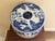 Blue Late 20th Century Blue and White Porcelain Chinoiserie Chinese Garden Stool or Side Table For Sale - Image 8 of 12