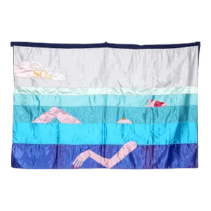 Sulfur Dioxide (SO2) - Resting Nude, Barowetti Quilted Satin Tapestry, Signed and Numbered in Marker Verso